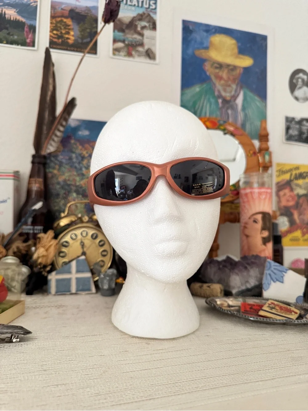 Deadstock Y2K Bronze Sporty Sunglasses